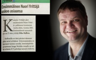 Ensimmäinen Nuori Yrittäjä uskoo asiaansa
